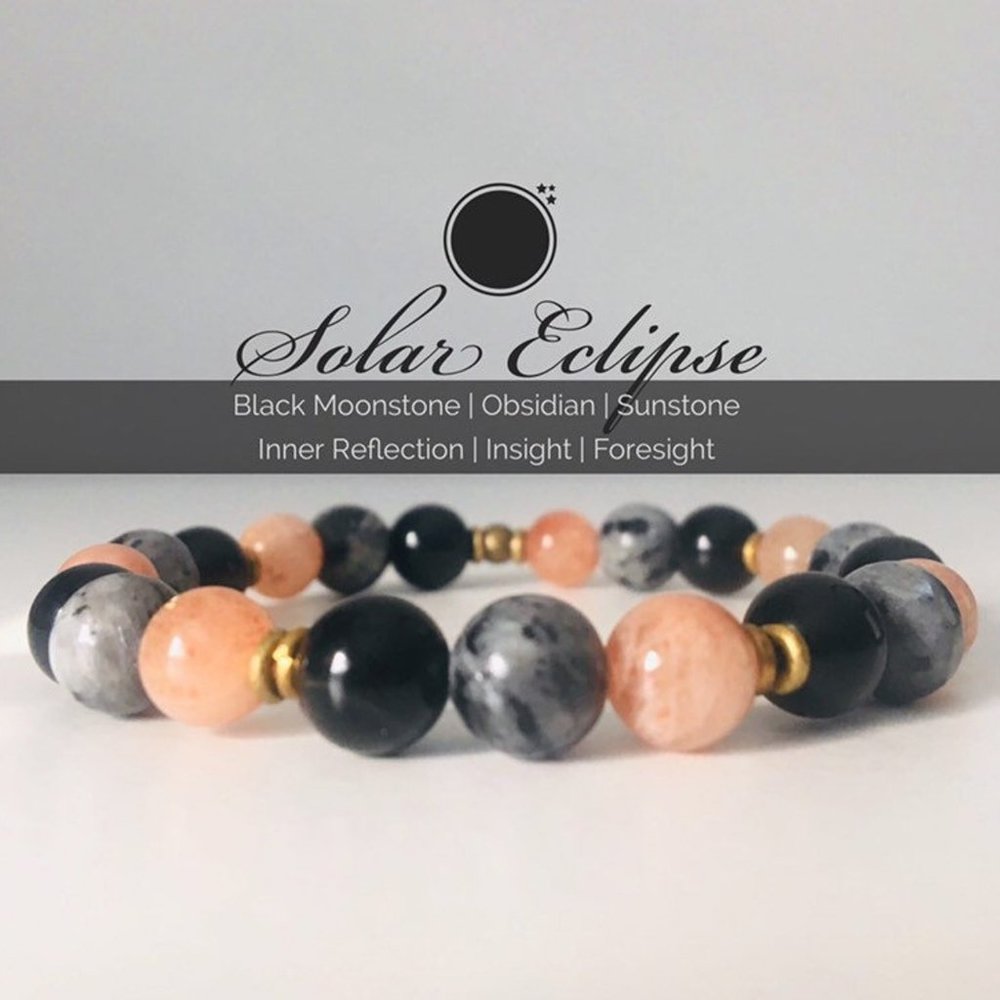 Solar Eclipse Bracelet | Moonstone Bracelet